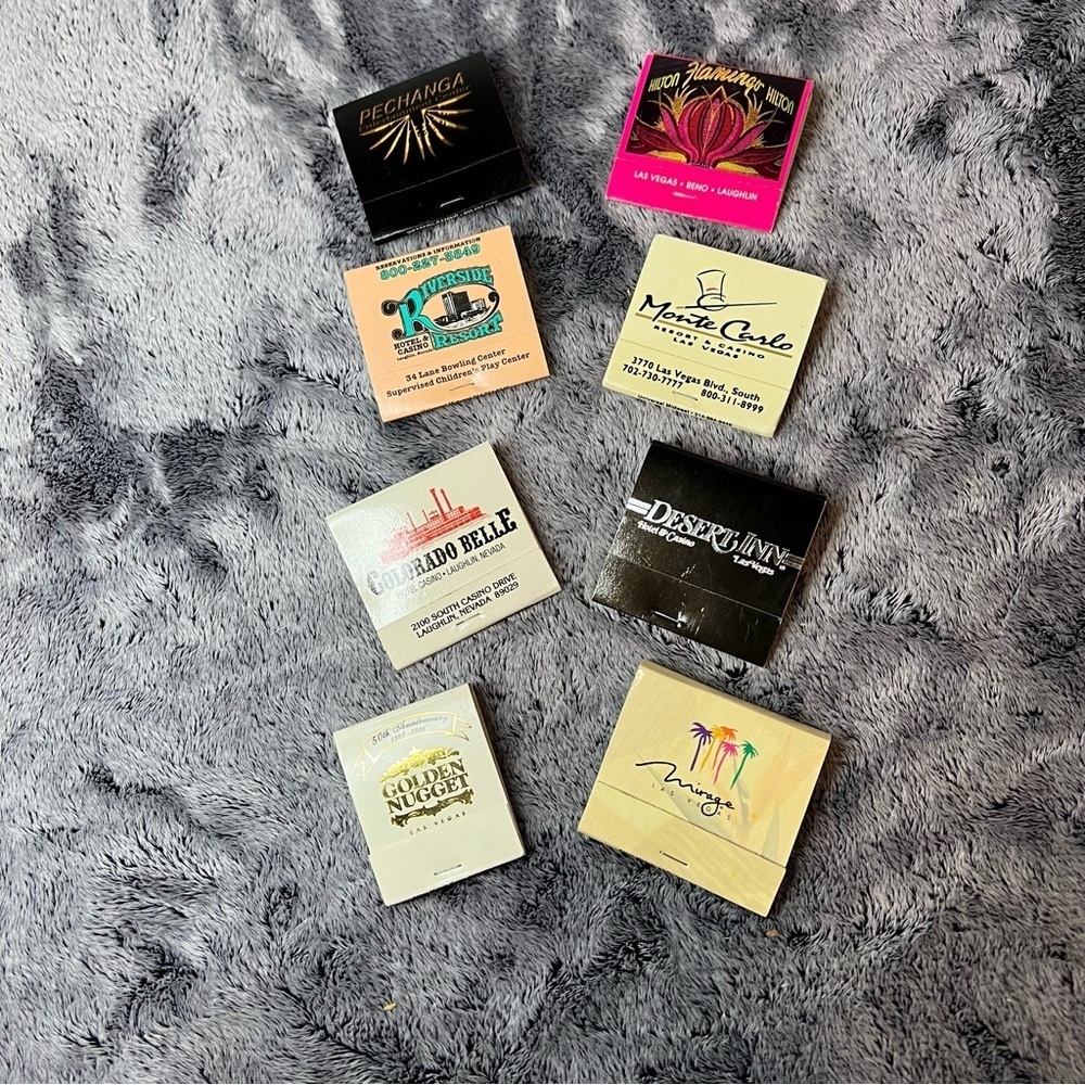 Vintage Casino Resort Matchbook Lot Las Vegas, Laughlin, Pechanga